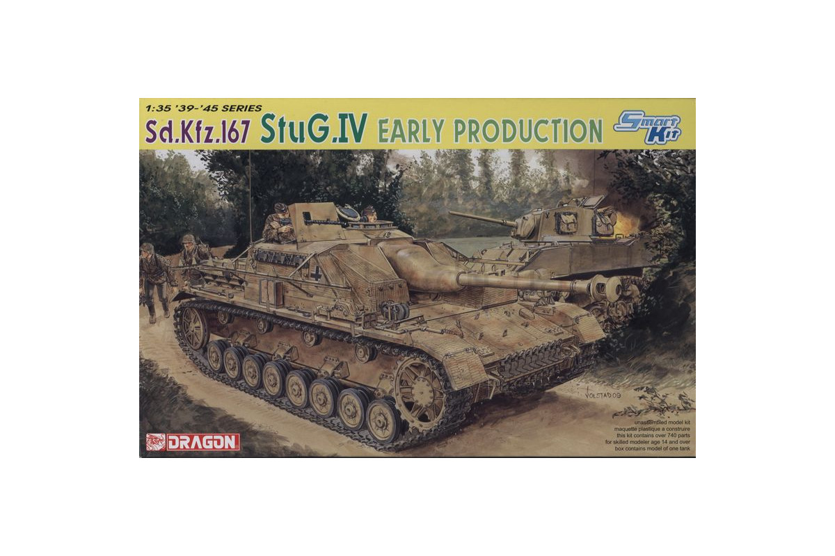 Dragon Model Kit Sd.Kfz.167 StuG.IV EARLY PRODUCTION SMART KIT (1:35 ...