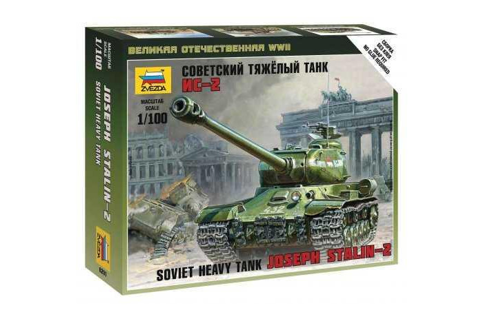 Zvezda - Wargames (WWII) tank 6201 - IS-2 Stalin (1:100) - MJ...