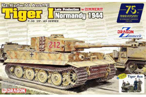 Model Kit tank 6947 - TIGER I LATE w/ZIMMERIT NORMANDY (1:35)