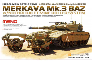 ISRAEL MAIN BATTLE TANK MERKAVA Mk.3 BAZ w/NOCHRI DALET MINE ROLLER SYSTEM (1:35) - 005