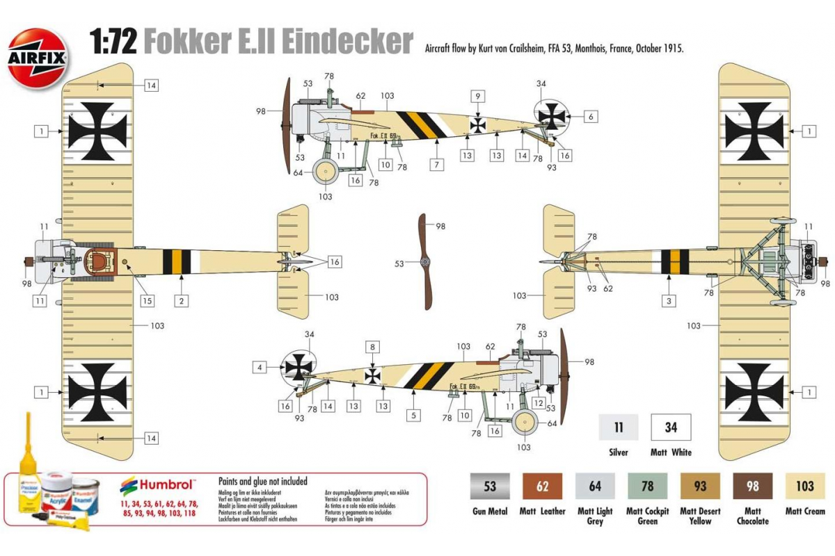 Airfix Fokker E Ii Eindecker A Mj Modelkits Com