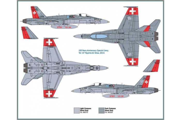 F/A 18 SWISS AIR FORCE (1:72) - 1385